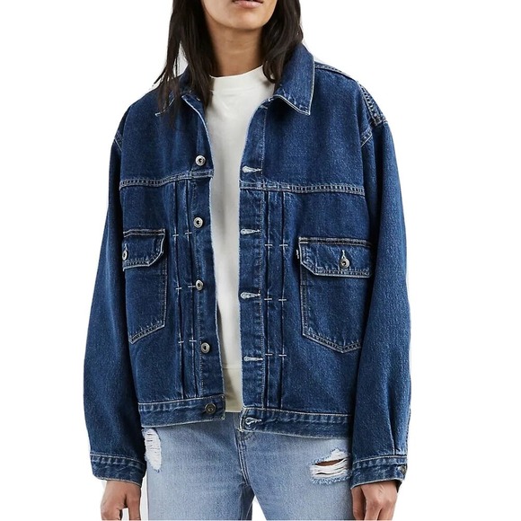 Levi's Jackets & Blazers - Levis Made & Crafted Denim Jacket Love Letter Type 11 Retro 80s E Oversized Sz S